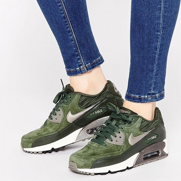 forest green sneakers